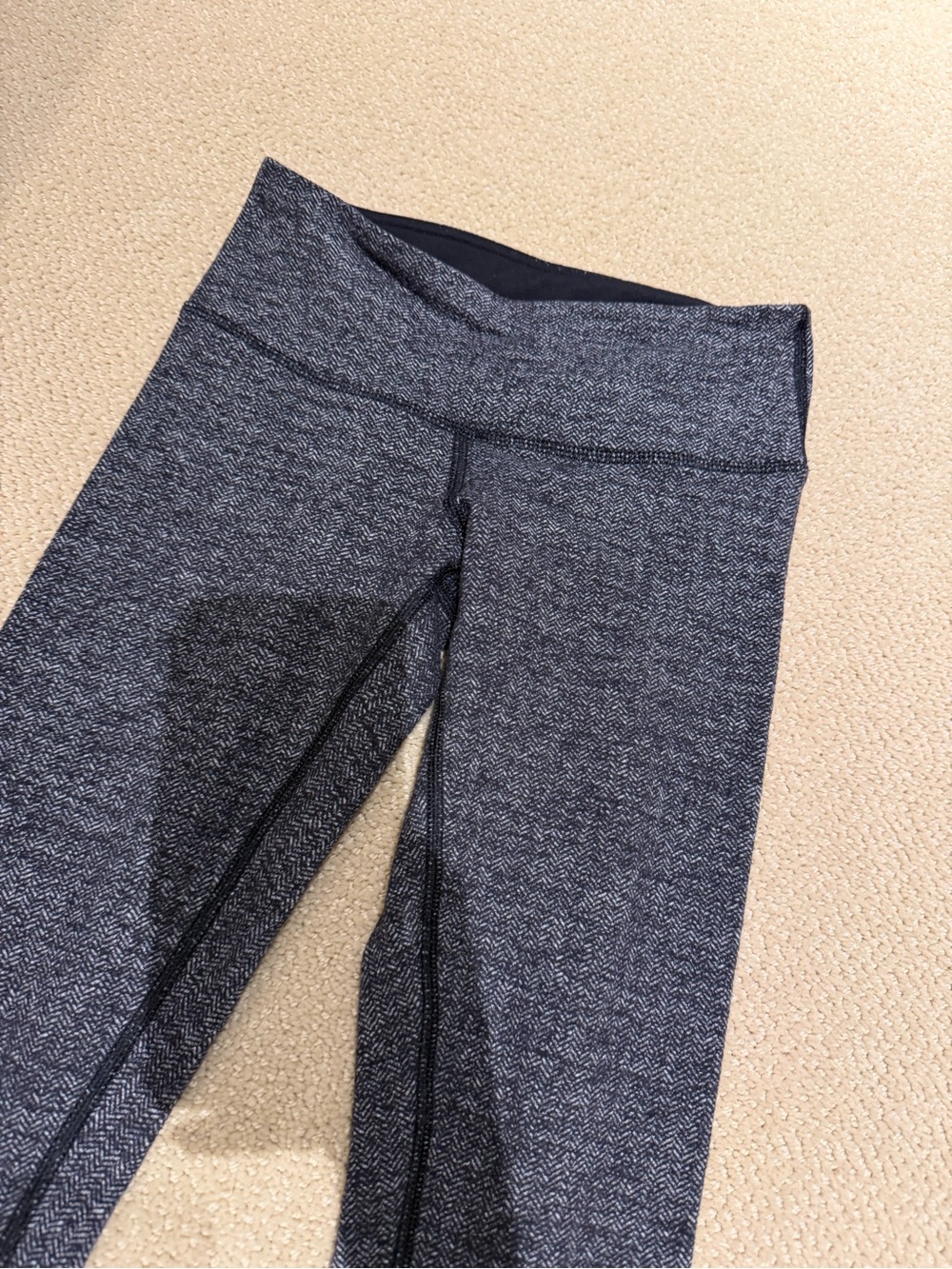 lululemon athletica High-Rise Herringbone Leggings — Charcoal Gray